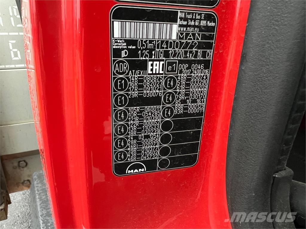 MAN TGL 12-220 BL Camiões caixa cortinas laterais