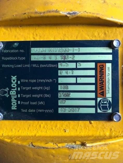  RopeBlock Peças e equipamento de gruas