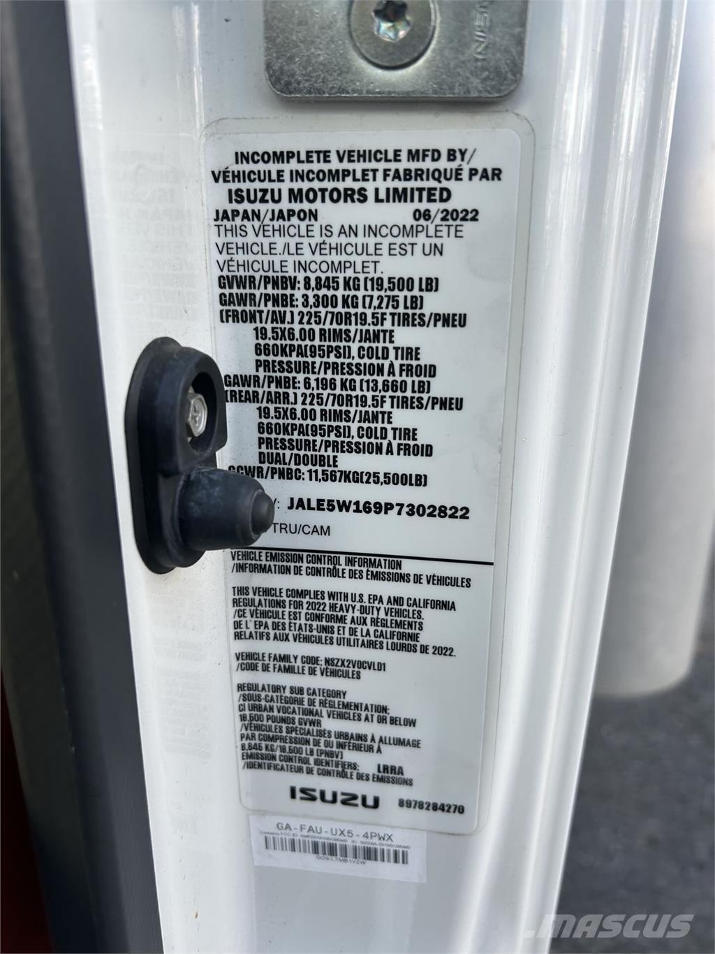 Isuzu NRR Camiões de caixa fechada