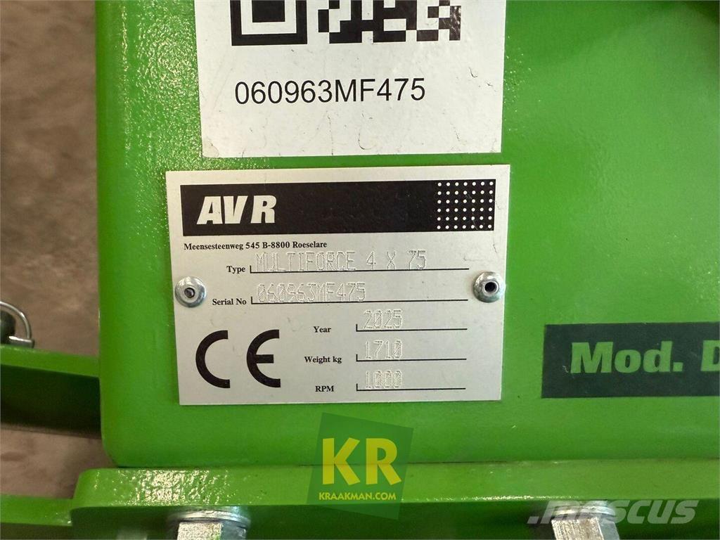 AVR MultiForce Cultivadores de cultura em linha