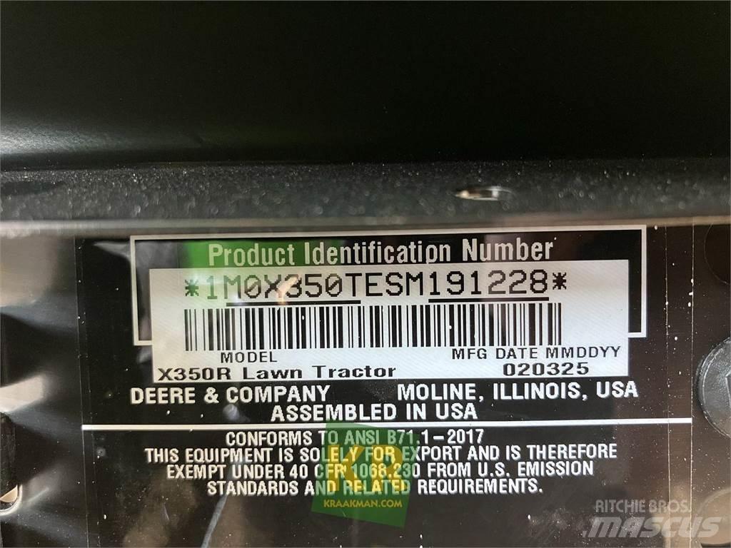 John Deere X350R Corta-Relvas Riders