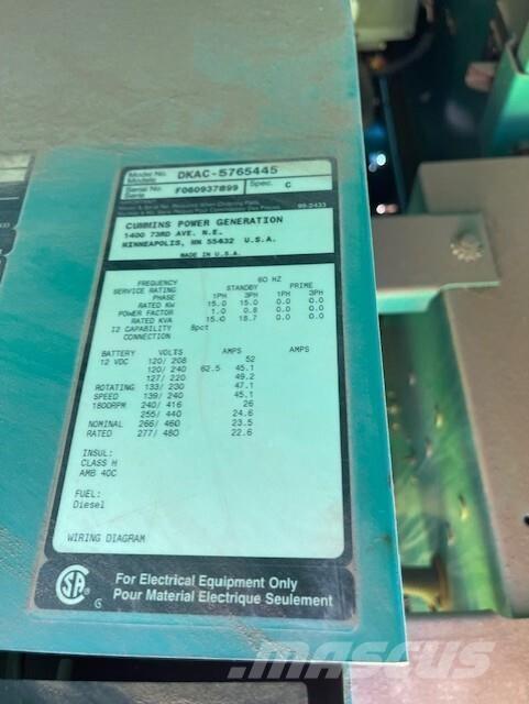 Onan 15kW Geradores Diesel