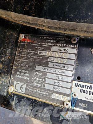 Artec F40 Pulverizadores rebocados