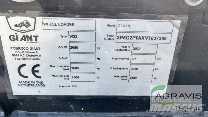GiANT G2200E Pás carregadoras de rodas