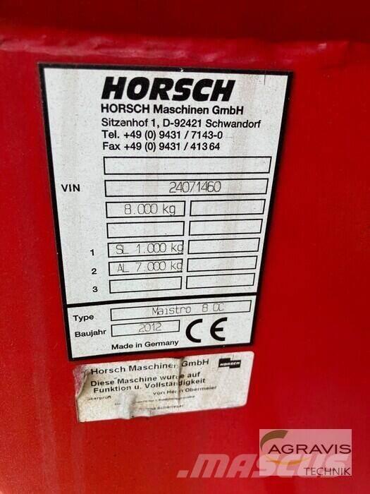 Horsch MAISTRO 8 CC Perfuradoras