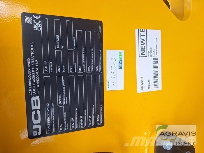 JCB 403 AGRI Pás carregadoras de rodas