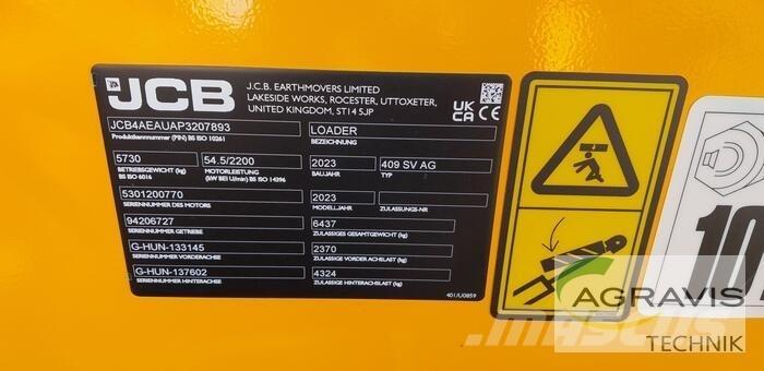 JCB 409 AGRI STUFE V Pás carregadoras de rodas