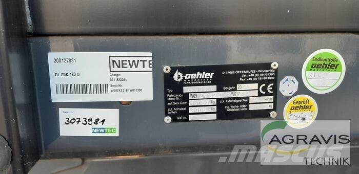 Oehler OL ZDK 180 U Reboques Agrícolas basculantes