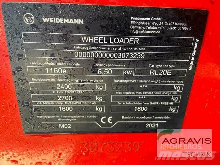 Weidemann 1160E Pás carregadoras de rodas