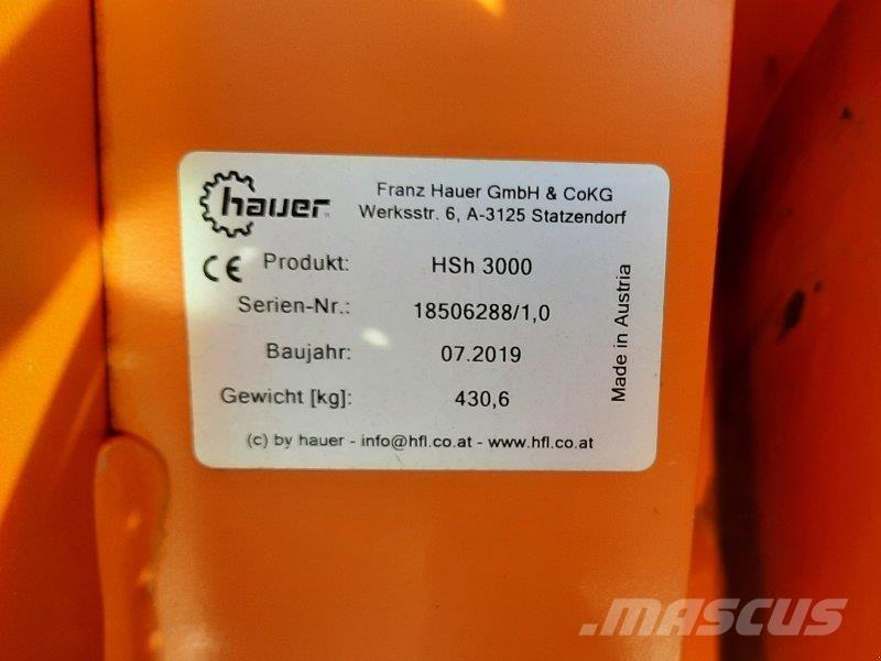 Hauer HSH 3000 Lâminas de neve e arados