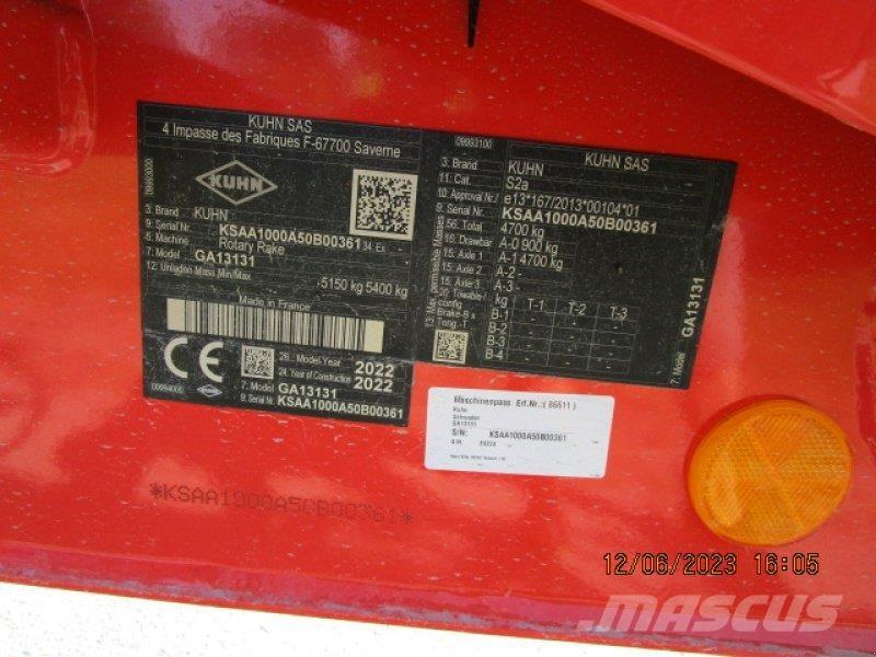 Kuhn GA 13131 Gadanheiras-fileiras