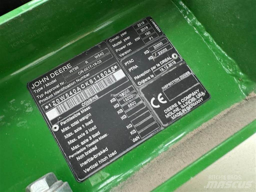 John Deere W540 Ceifeiras debulhadoras