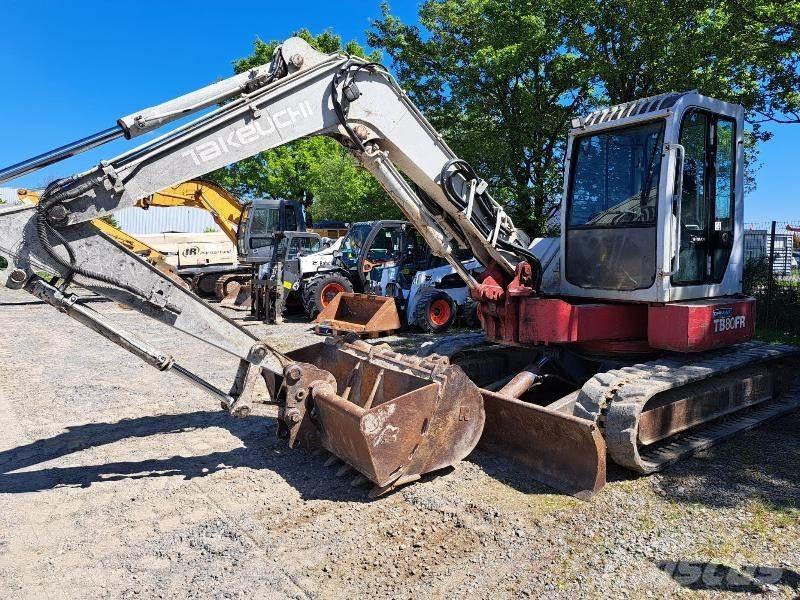 Takeuchi TB80FR Mini Escavadoras <7t
