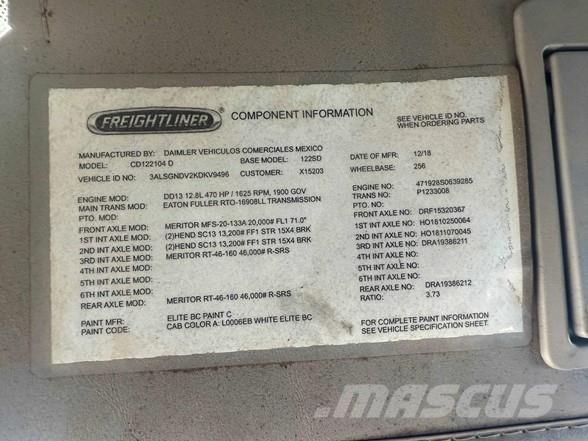 Freightliner 122SD Camiões basculantes