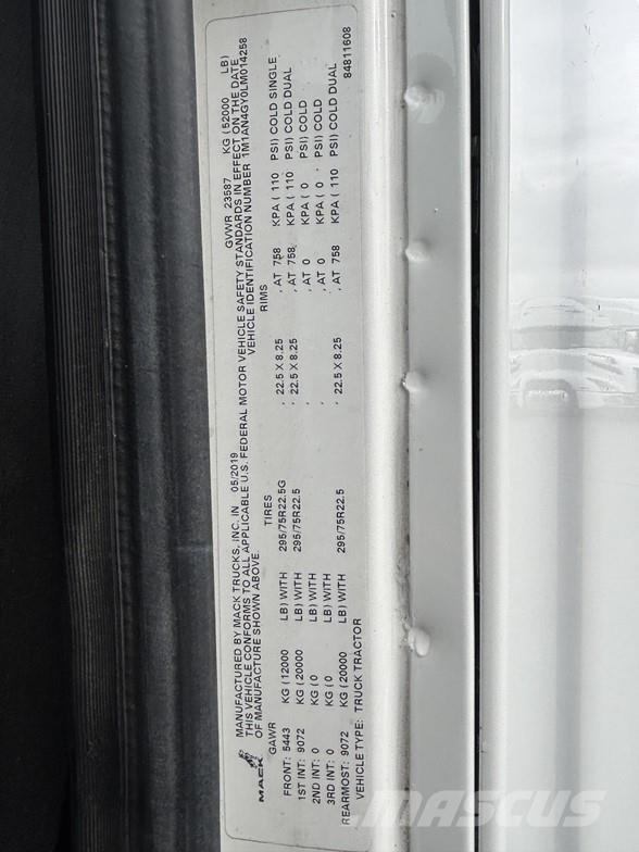 Mack ANTHEM 64T Tractores (camiões)