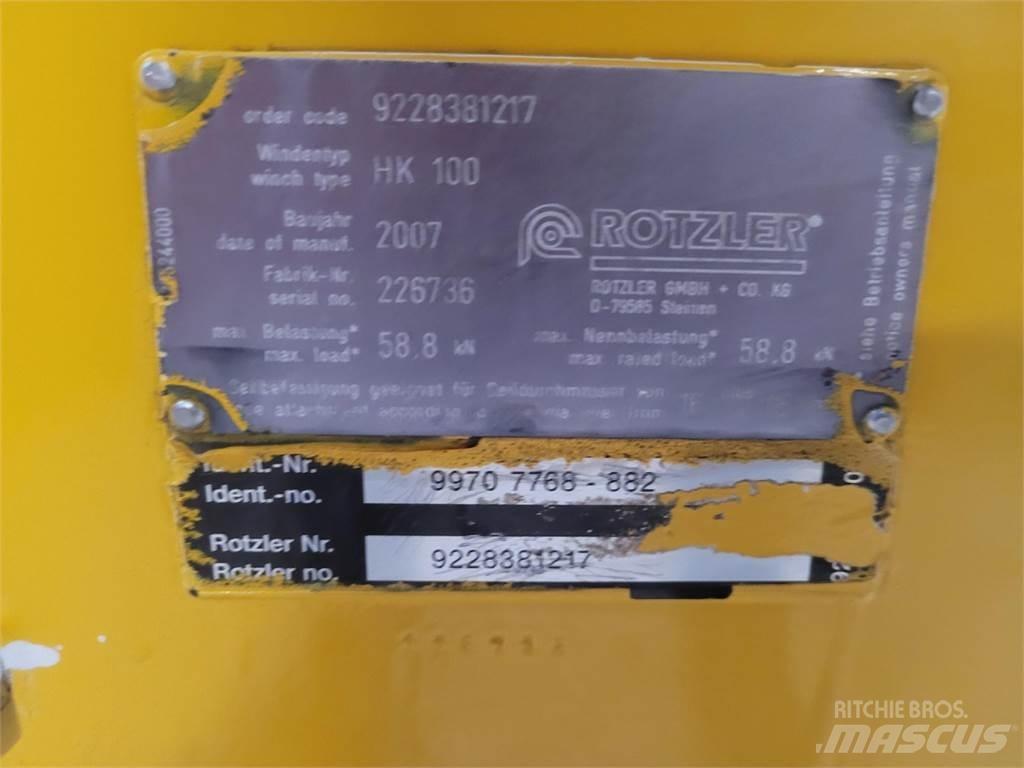 Faun HK 100 winch Peças e equipamento de gruas