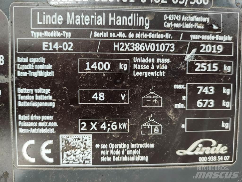 Linde E14-02-386-EVO Empilhadores eléctricos