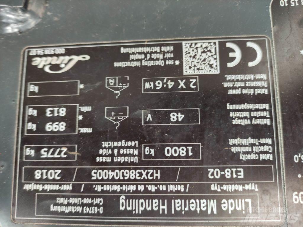 Linde E18-02-386 EVO Empilhadores eléctricos