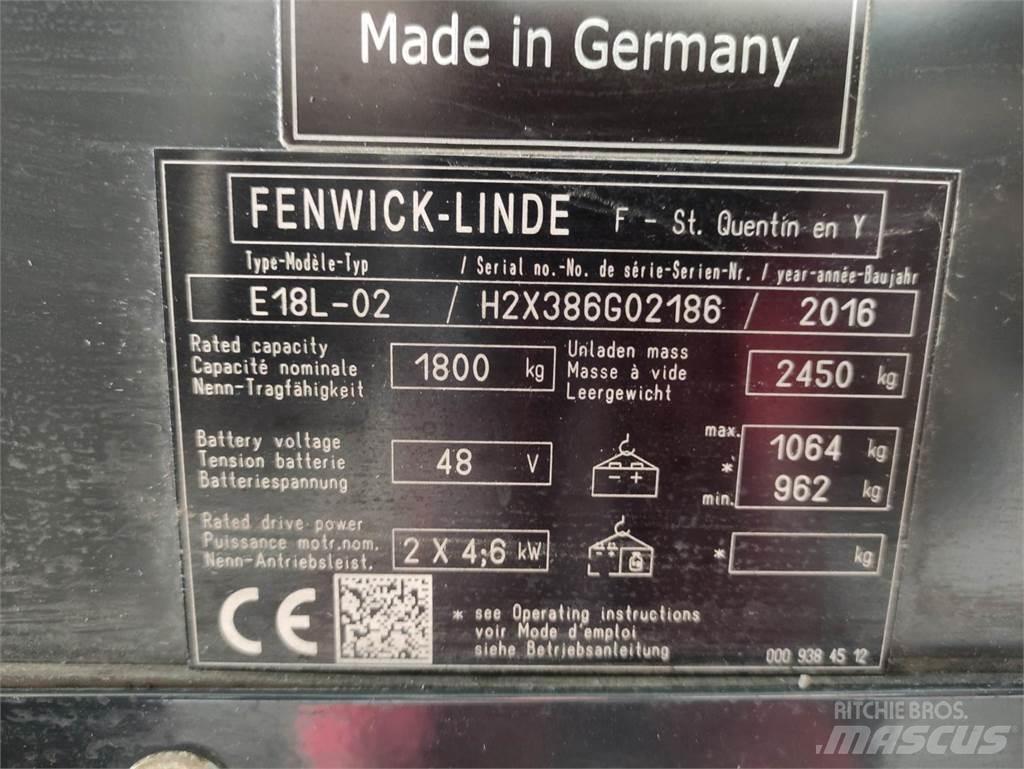 Linde E18L-02-386 Empilhadores eléctricos