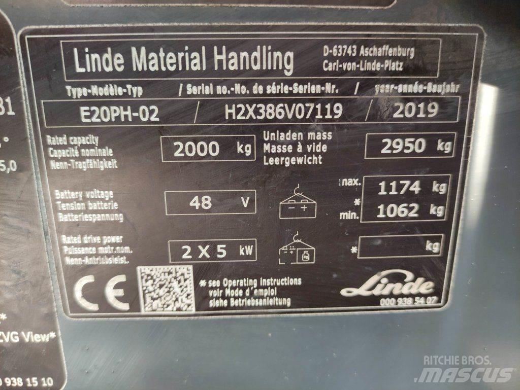 Linde E20PH-02-386 EVO Empilhadores eléctricos