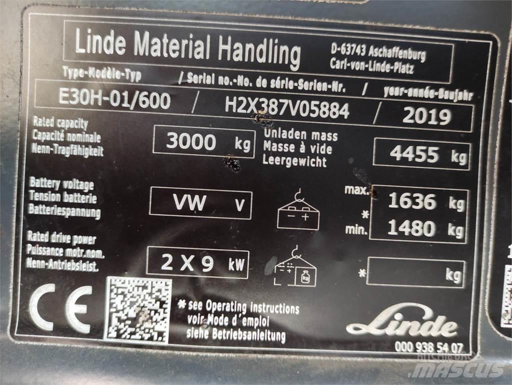 Linde E30H-01/600-387 Empilhadores eléctricos