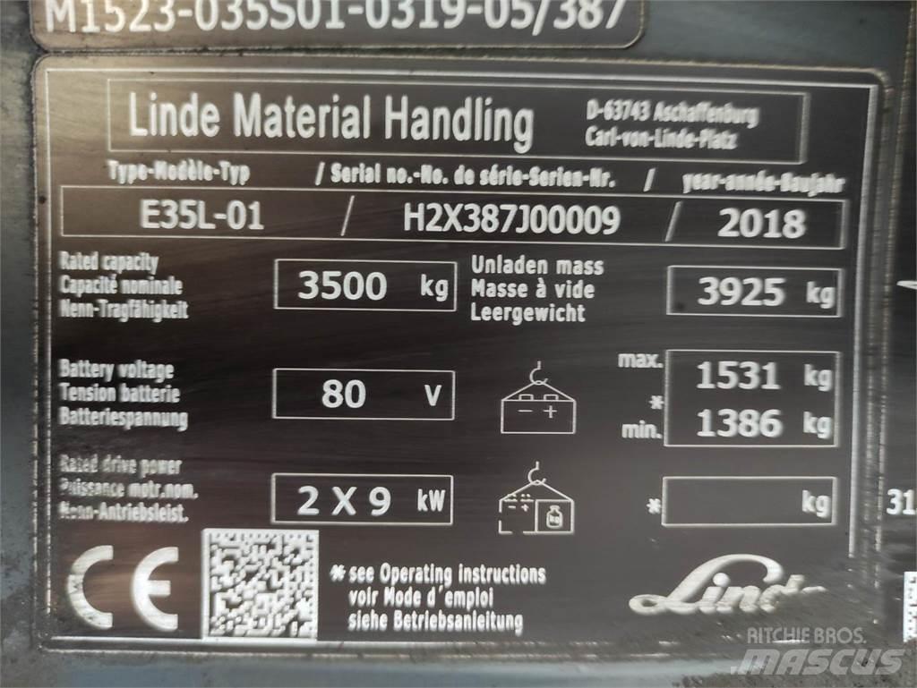 Linde E35L-01-387 Empilhadores eléctricos