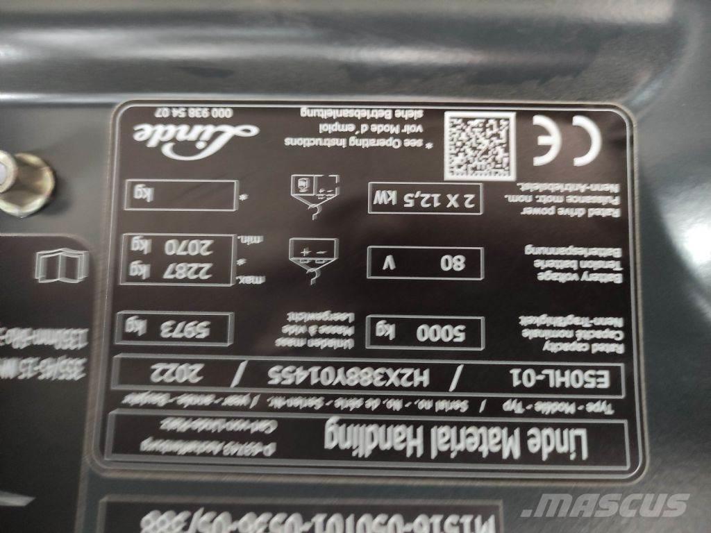 Linde E50HL-01-388 Empilhadores eléctricos