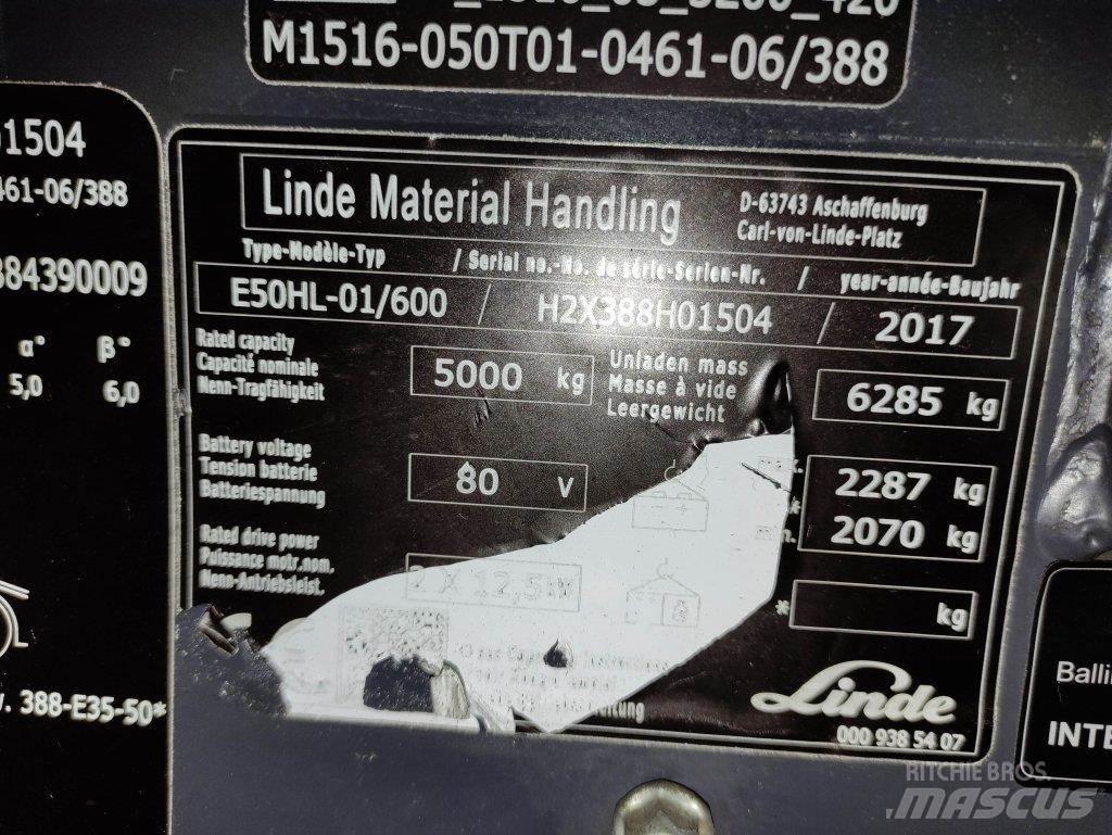 Linde E50HL-01/600-388 Empilhadores eléctricos