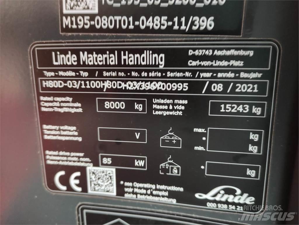Linde H80D-1100-03-396 Empilhadores Diesel