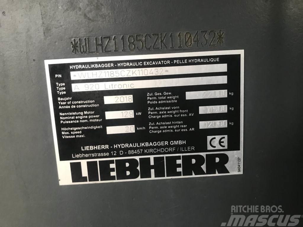 Liebherr A 920 Litronic Escavadoras de rodas