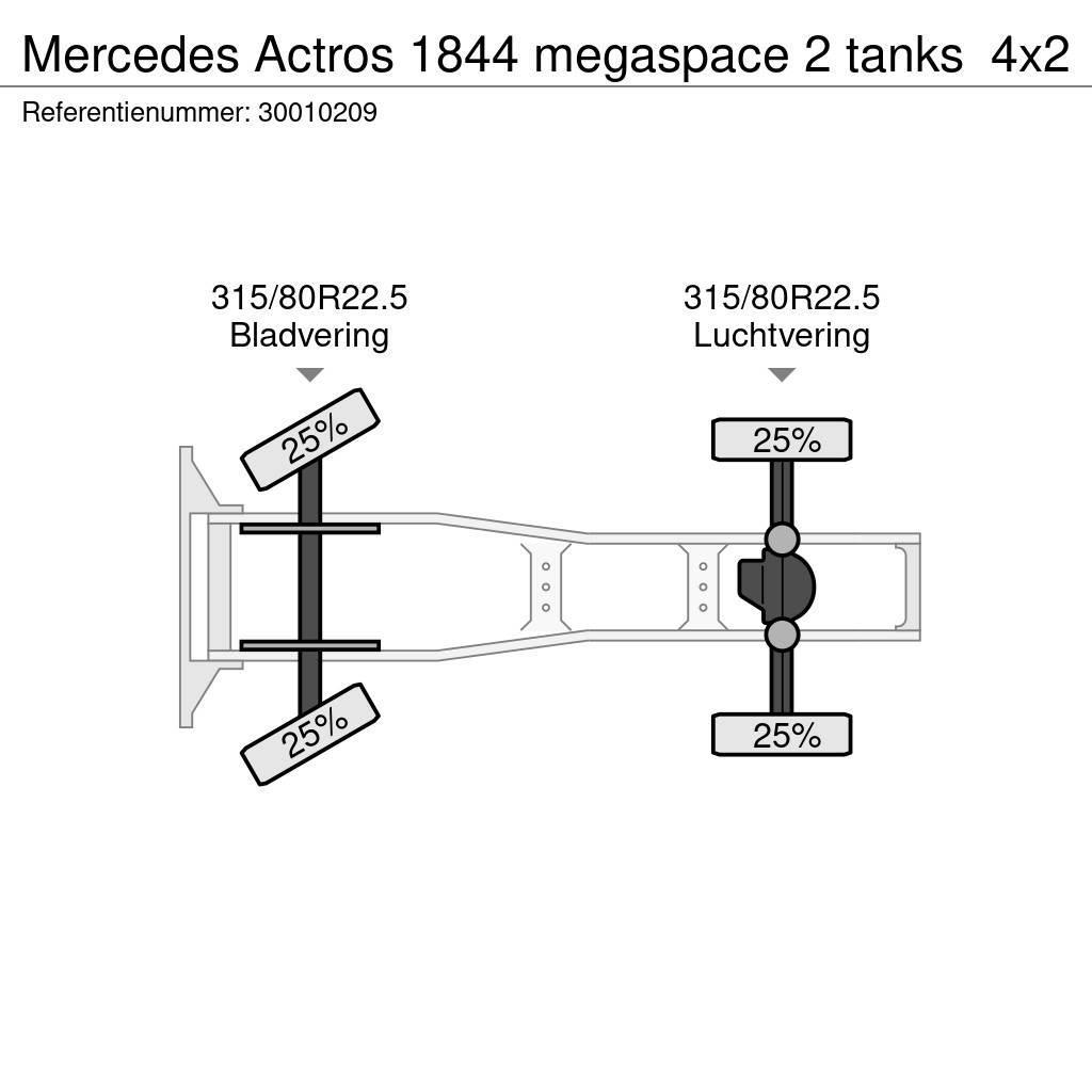 Mercedes-Benz Actros 1844 megaspace 2 tanks Tractores (camiões)