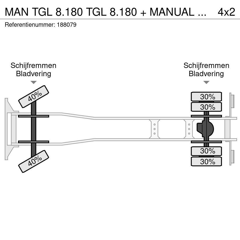 MAN TGL 8.180 TGL 8.180 + MANUAL + Lift Camiões de caixa fechada