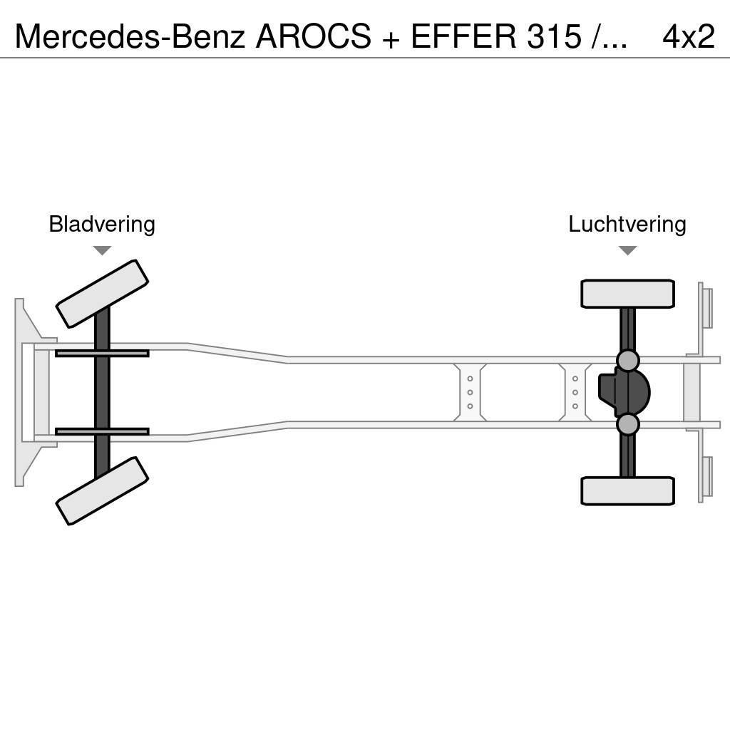 Mercedes-Benz AROCS + EFFER 315 / 6S + FLY JIB 4S / LIER / WINCH Gruas Todo terreno