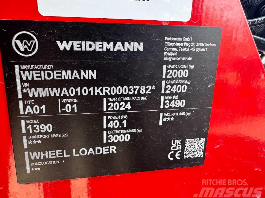 Weidemann 1390 Carregadoras de direcção deslizante