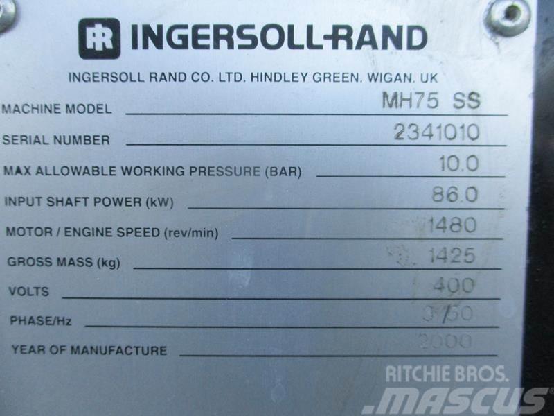 Ingersoll Rand MH 75 SS Compressores