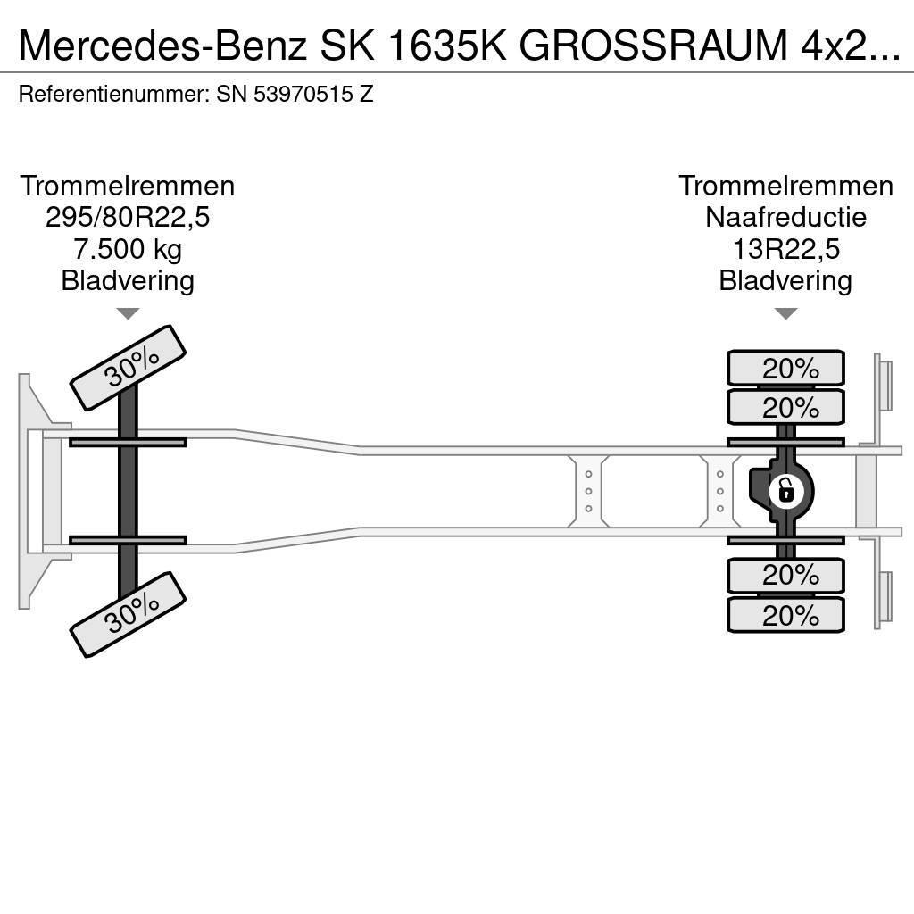 Mercedes-Benz SK 1635K GROSSRAUM 4x2 FULL STEEL CHASSIS (ZF MANU Camiões estrado/caixa aberta