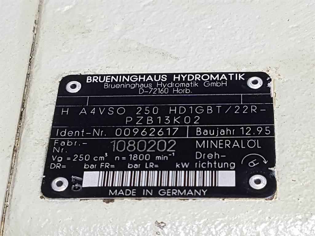 Brueninghaus Hydromatik H A4VSO250HD1GBT/22R - R910962617 - Drive pump Hidráulica