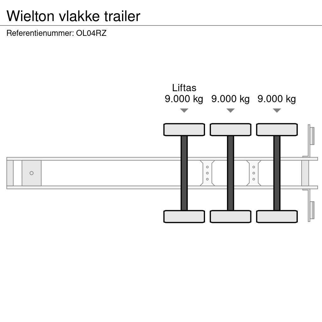 Wielton vlakke trailer Semi Reboques estrado/caixa aberta