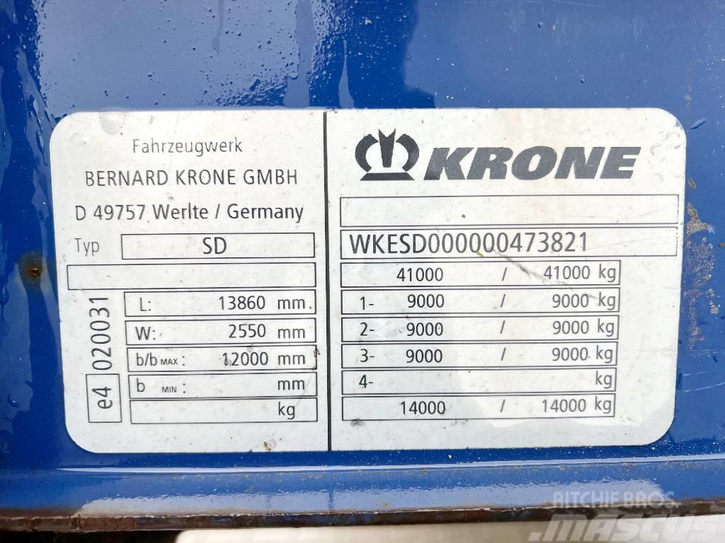 Krone SD - 18 Units Available / 3 Axle Semi Reboques Cortinas Laterais