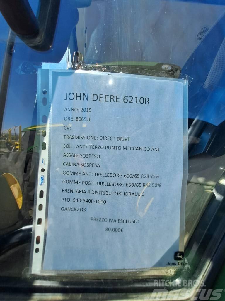 John Deere 6210 R Tratores Agrícolas usados