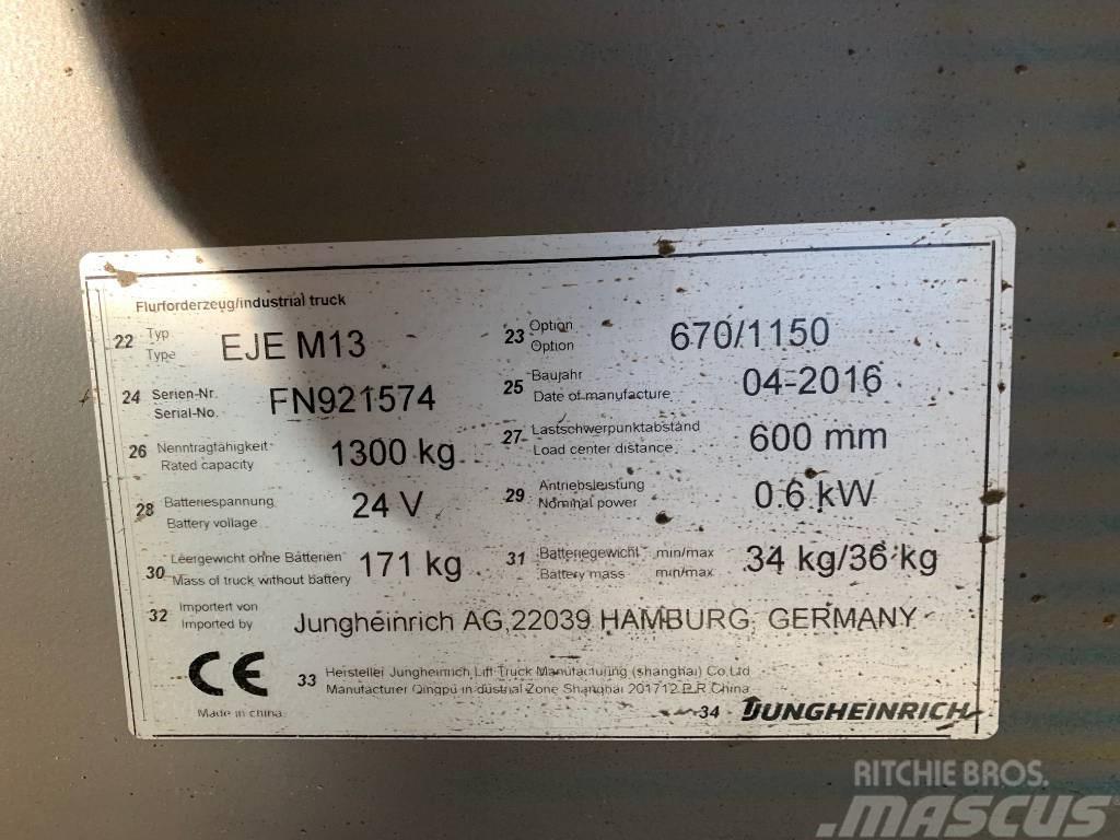 Jungheinrich EJE M13 Porta palettes