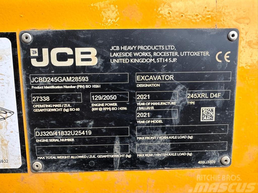 JCB 245XRL D Escavadoras de rastos