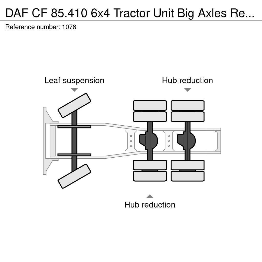 DAF CF 85.410 6x4 Tractor Unit Big Axles Retarder Good Tractores (camiões)