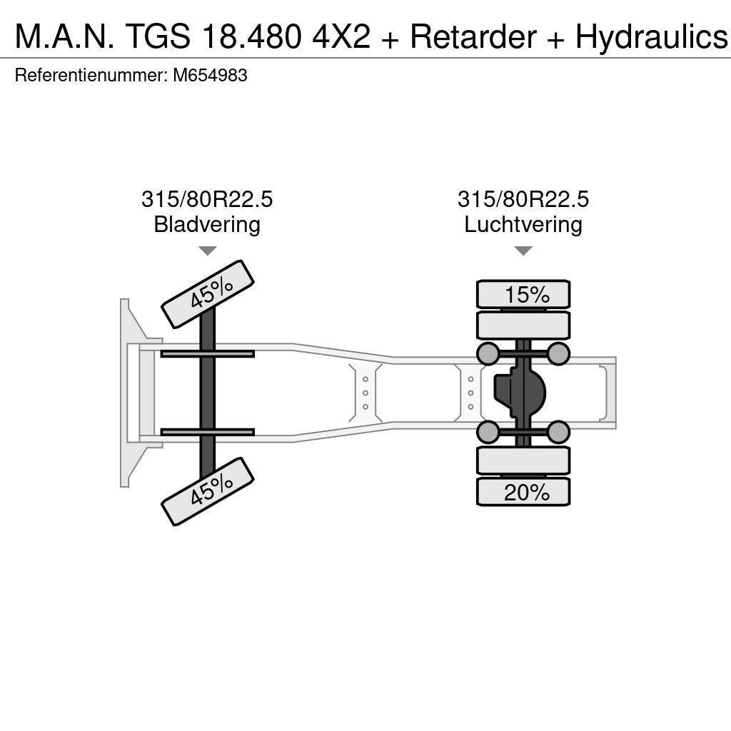 MAN TGS 18.480 4X2 + Retarder + Hydraulics Tractores (camiões)