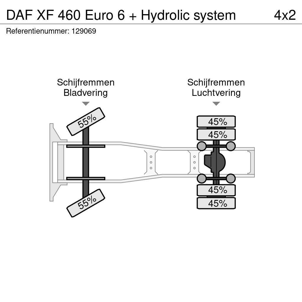 DAF XF 460 Euro 6 + Hydrolic system Tractores (camiões)