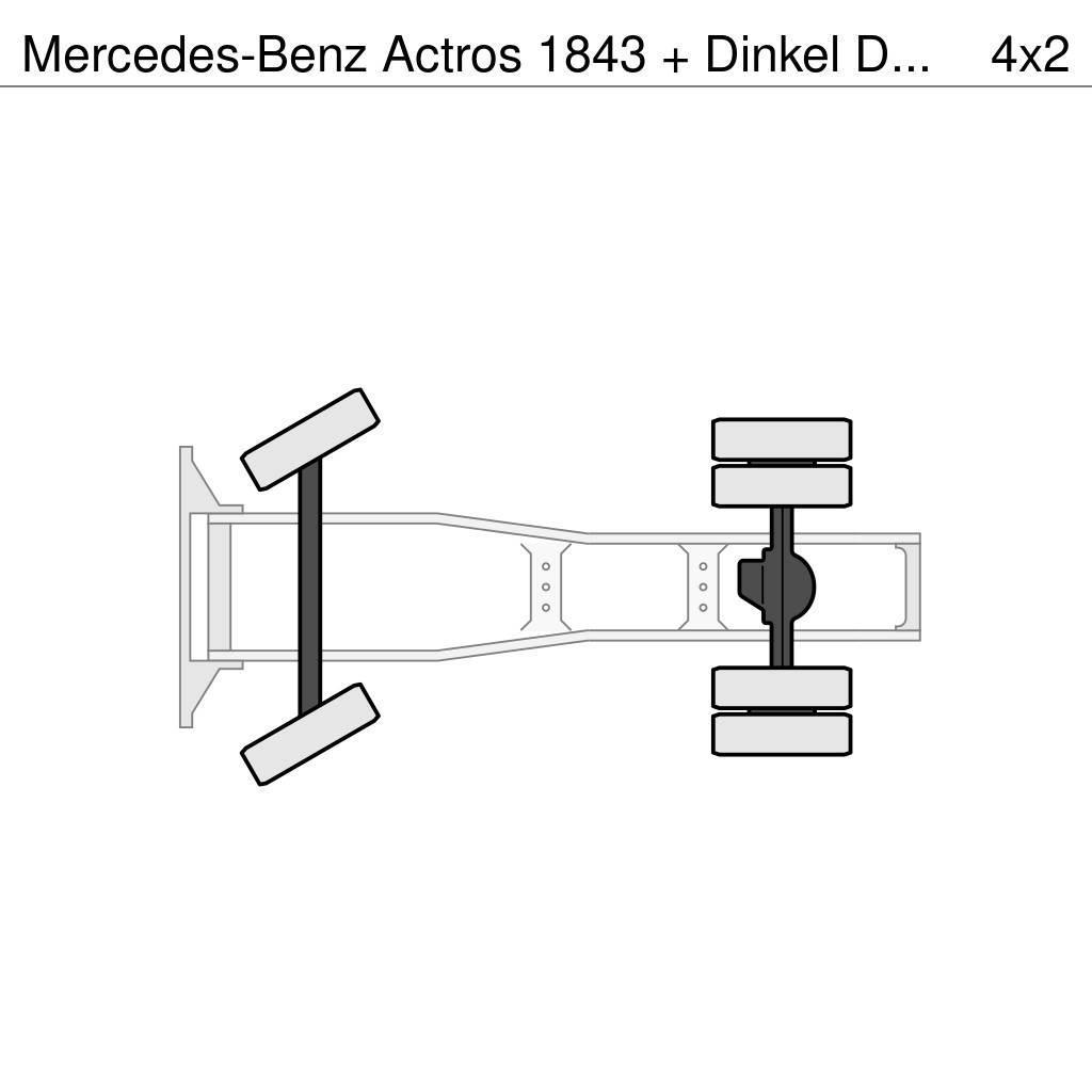 Mercedes-Benz Actros 1843 + Dinkel DTSAV 28000 Dieplader Tractores (camiões)