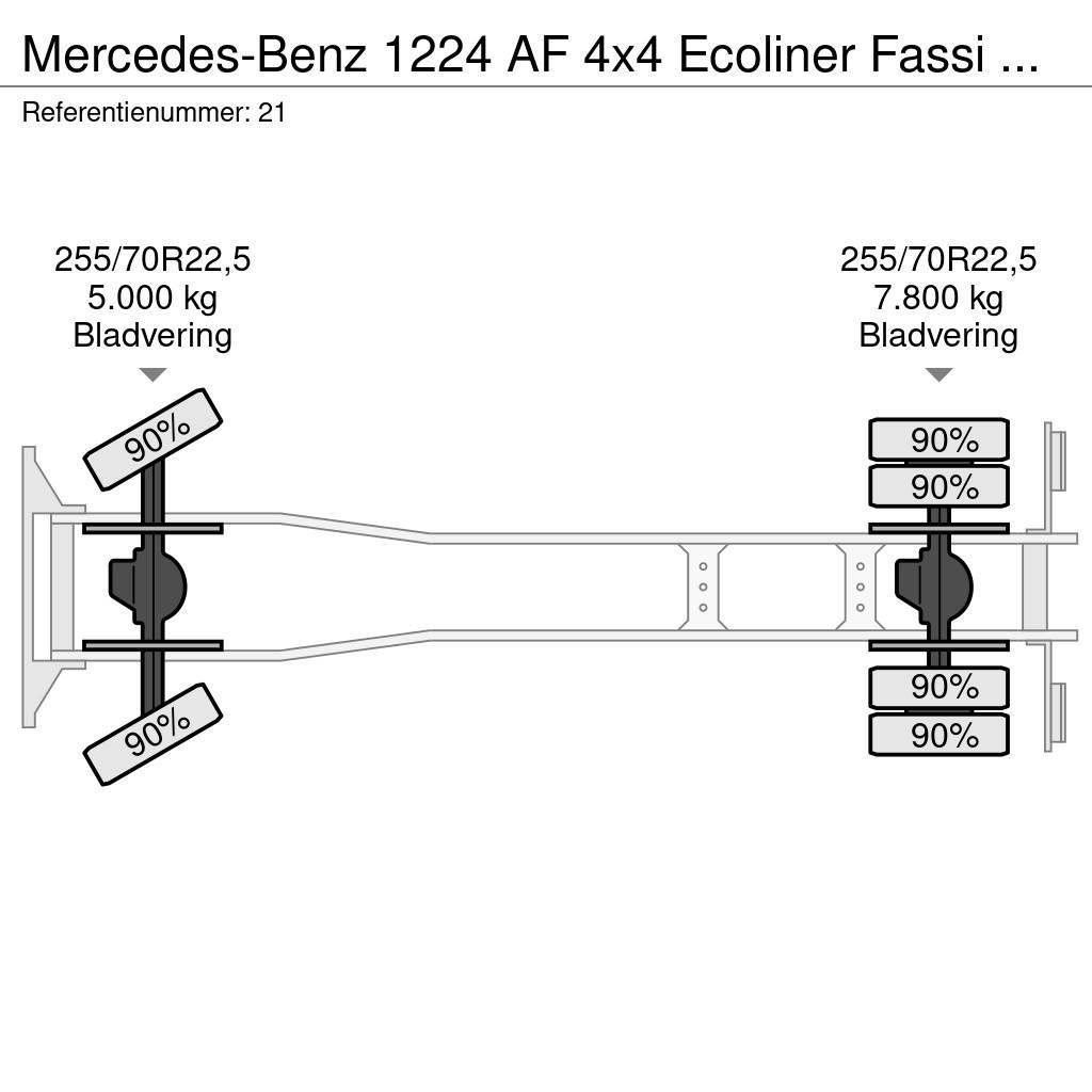 Mercedes-Benz 1224 AF 4x4 Ecoliner Fassi F85.23 Winde Beleuchtun Carros de bombeiros