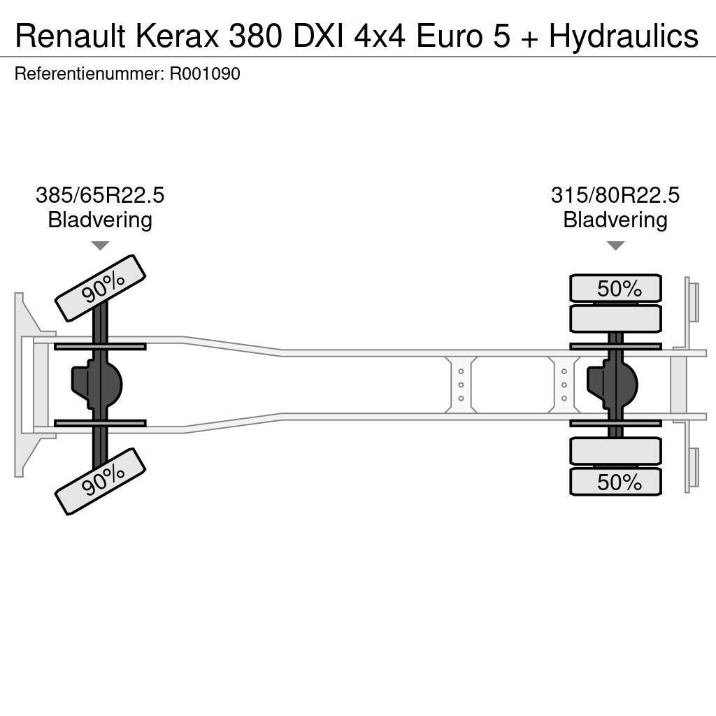 Renault Kerax 380 DXI 4x4 Euro 5 + Hydraulics Camiões estrado/caixa aberta