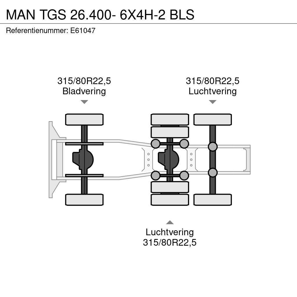MAN TGS 26.400- 6X4H-2 BLS Tractores (camiões)