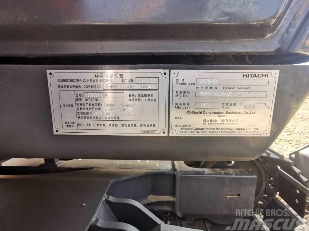 Hitachi ZX 70 Mini Escavadoras <7t